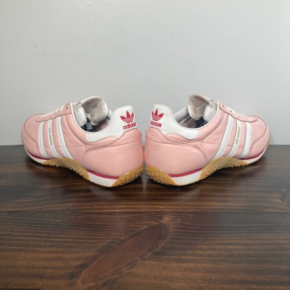 Adidas ADI Speed Pink White Leather Athletic Sneakers Womens Size 7 - Picture 4 of 8